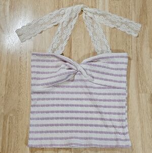 New✨️Striped Knit Halter Top
